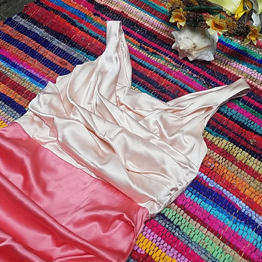 Express Genuine Silk Pintucked Dress